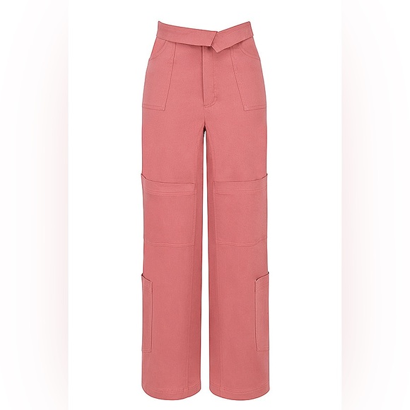 Mistress Rocks-Rose Pink Folded Cargo Pant NWT* - Picture 1 of 7